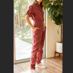 Part of the Game Button-Front Jumpsuit